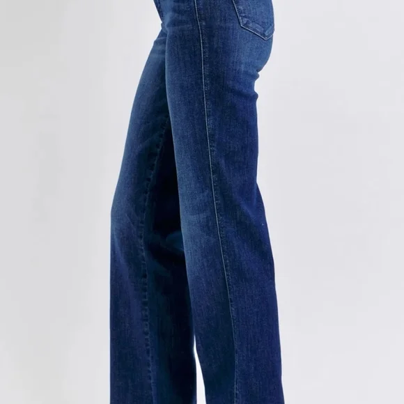 Judy Blue Dark Blue Straight Leg Jeans - Picture 4 of 10